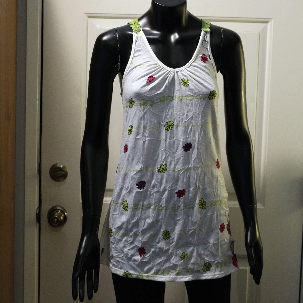 Crochet back racer cut top